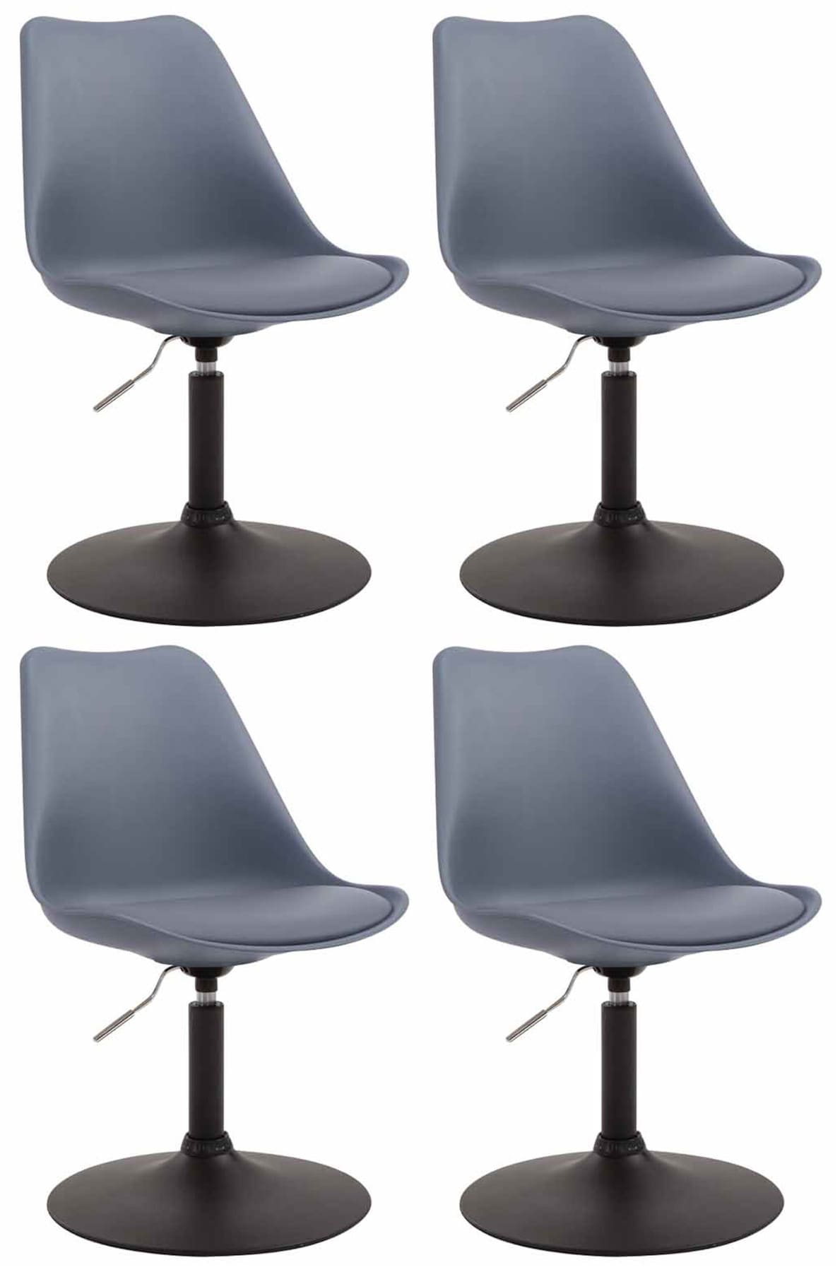 Set van 4 eetkamerstoelen Maverick - Kunststof